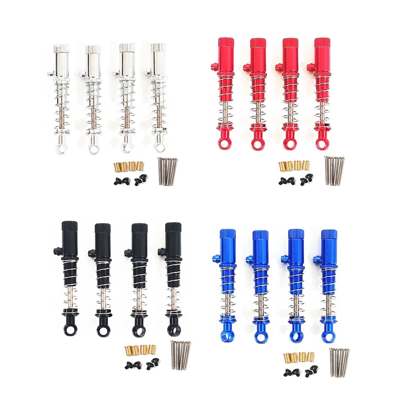 

4Pcs Metal Shock Absorber Damper for WPL C14 C24 C24-1 C34 C44 1/16 RC Car Upgrade Parts Accessories