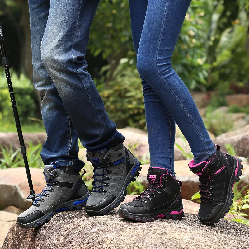 Женские Треккинговые ботинки черные зеленые дышащие альпинистские горные