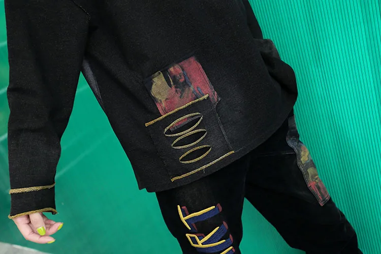 Max LuLu/ модные корейские осенние женские футболки, топы, джинсовая одежда в стиле панк, женские футболки с вышивкой, Повседневная камуфляжная футболка