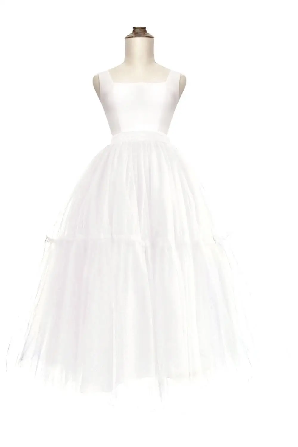 FATAPAESE черно-белая длинная подъюбник Свадебное платье бальное Нижняя юбка