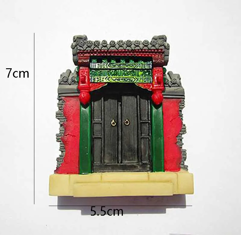 Китай 1 шт. милые ручная роспись Great Wall Temple Of Heaven 3D магниты на холодильник для