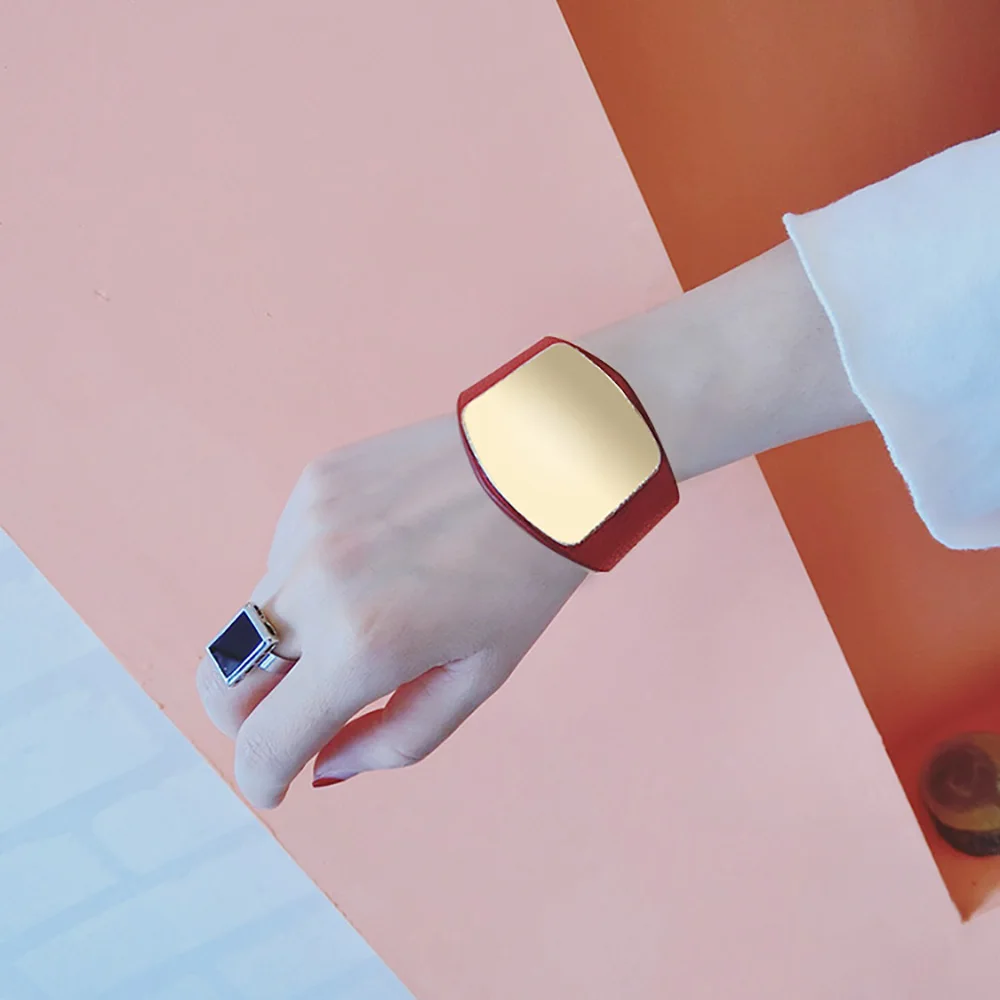 Женский кожаный браслет 2019 модный Индивидуальный сплав регулируемый длинный