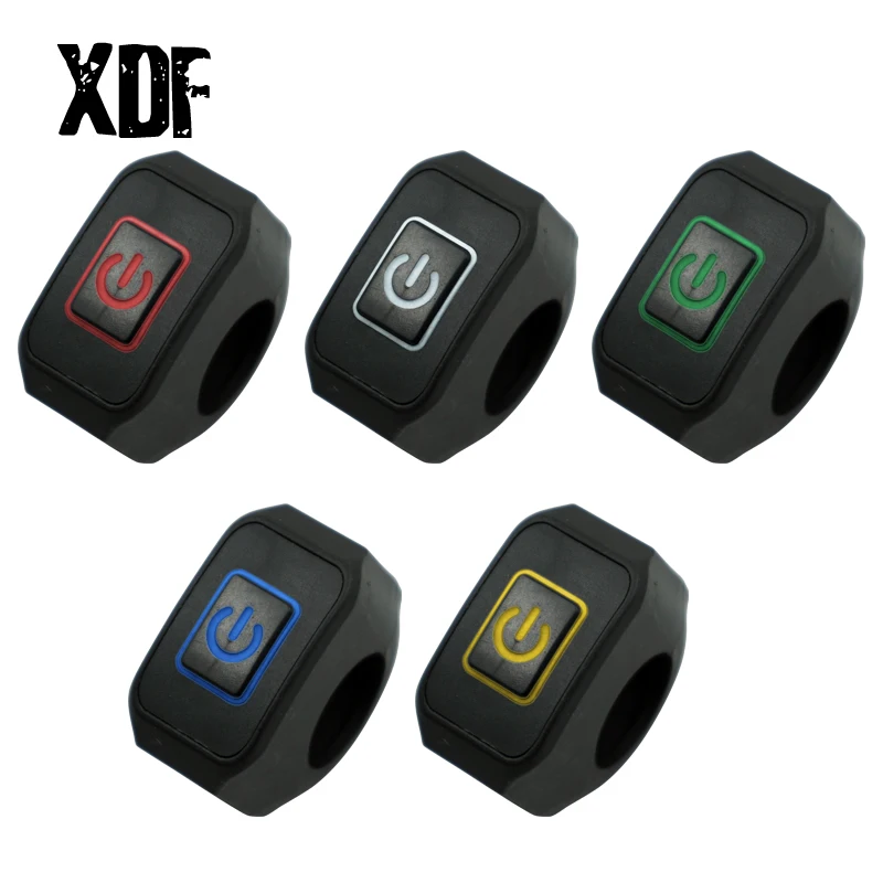 Кнопка переключателя на руль мотоцикла водонепроницаемая со светодиодный