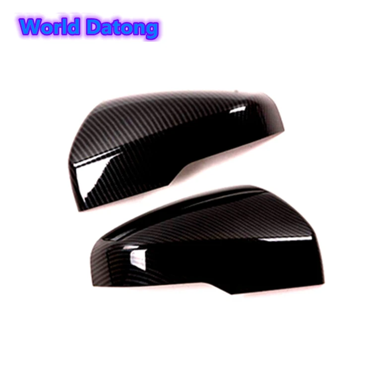 Чехол для зеркала заднего вида боковое крыло 2 шт. углеродное волокно серебристый