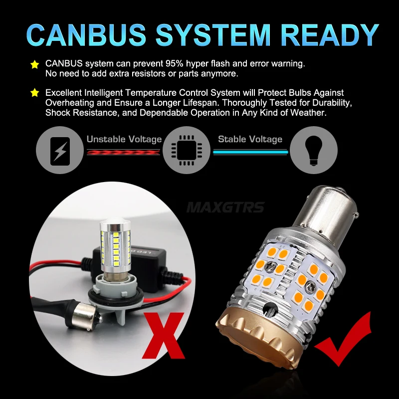 2x1156 7440 3156 BA15S BAU15S P21W PY21W светильник лампа S25 Canbus без ошибок желтая поворота гипер