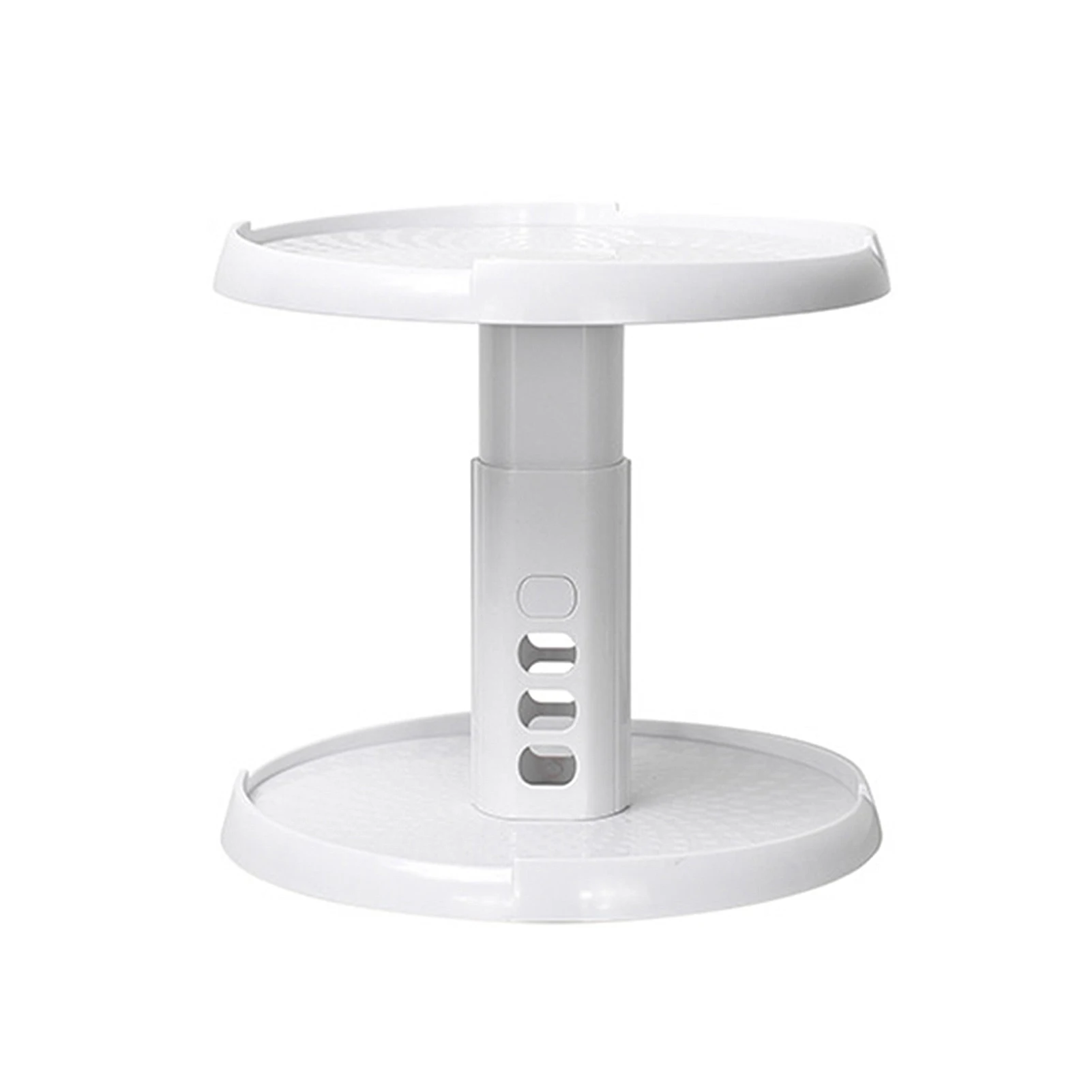 

Two-Layer Storage Rack 360-degree Multifunctional Turntable Adjustable Height Spice Rack For Kitchen Office FBS889