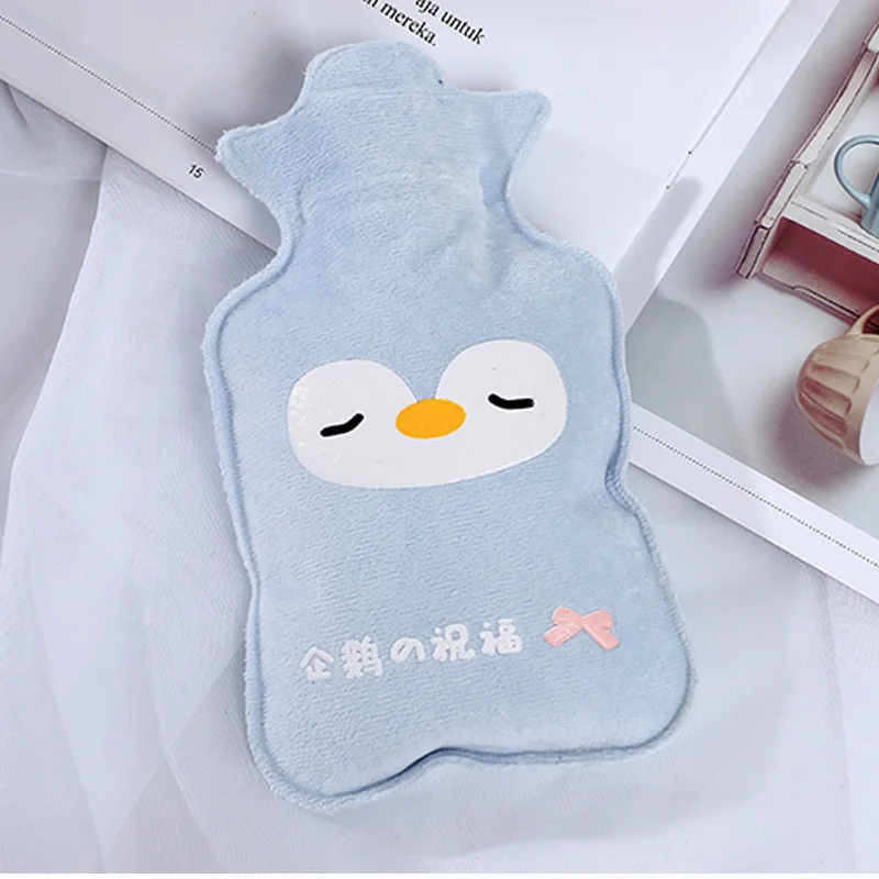 Теплая для рук безопасная бутылка с горячей водой плюшевый мультяшный чехол