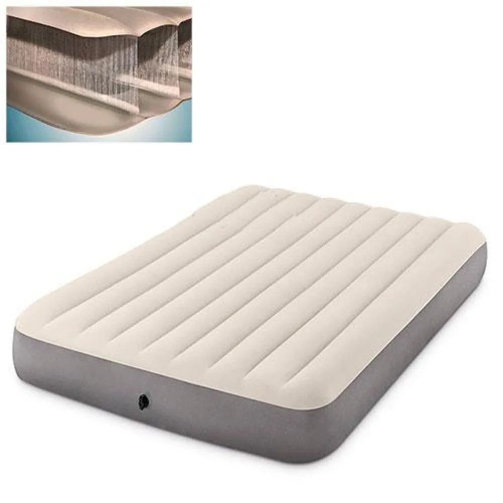 Матрас флокир. 64101 &quotTWIN DELUXE SINGLE HIGH AIRBED&quot 191х99х25 см беж.|Надувные матрасы| |