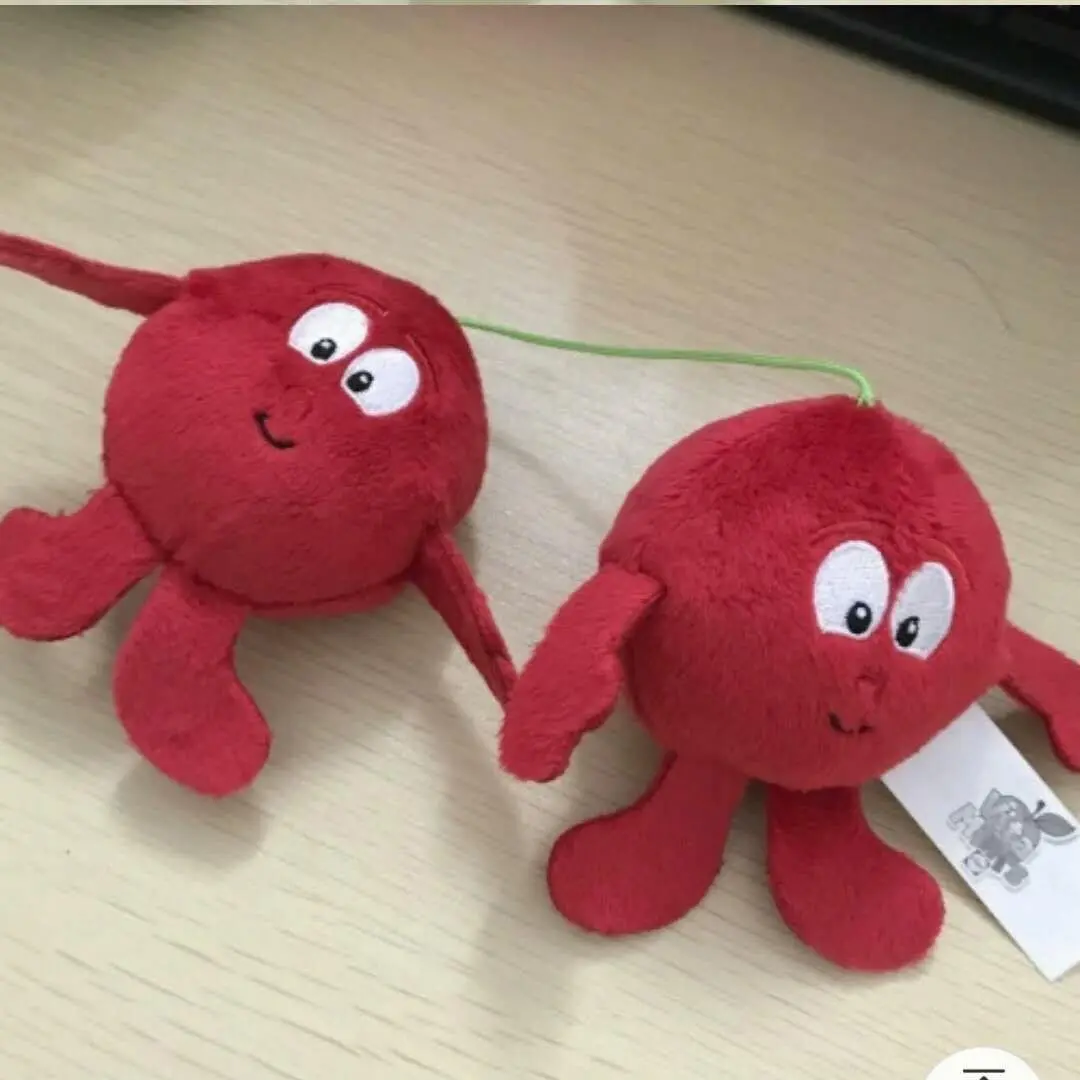 cherry 1 шт. мини чучела вишня игрушка Детские украшения комнаты игрушки плюшевые фрукты мягкие игрушки - Цвет: cherry