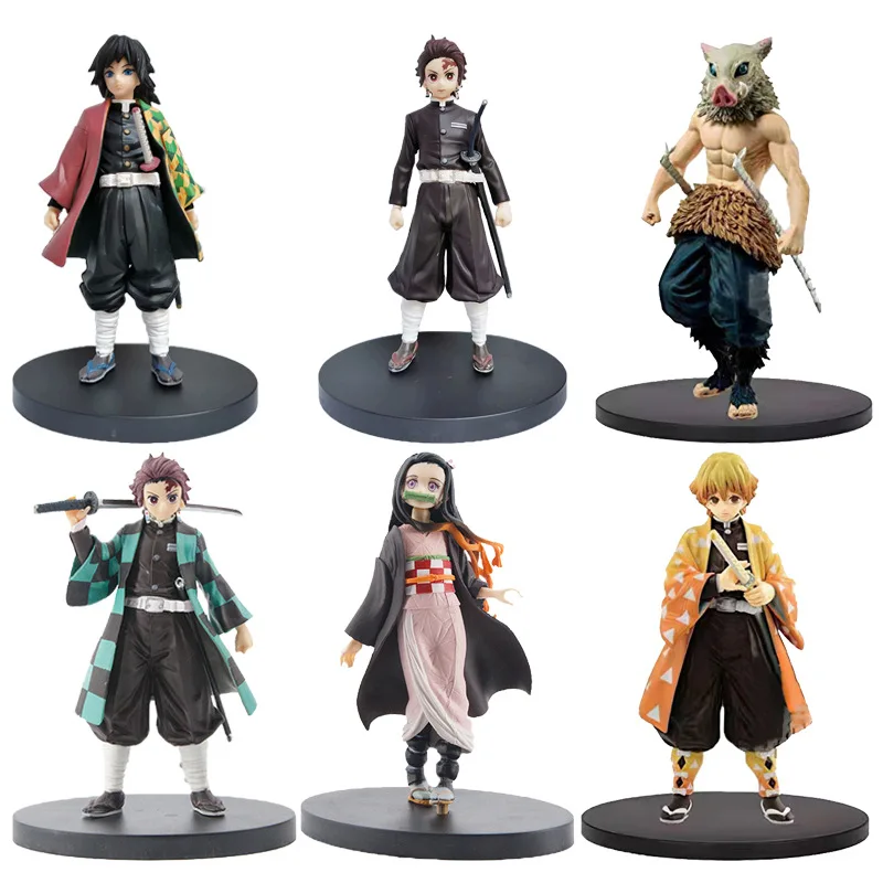 16 см Kimetsu без Yaiba рисунок Tanjirou Nezuko Inosuke фигурка аниме демон убийца фигурку клинок