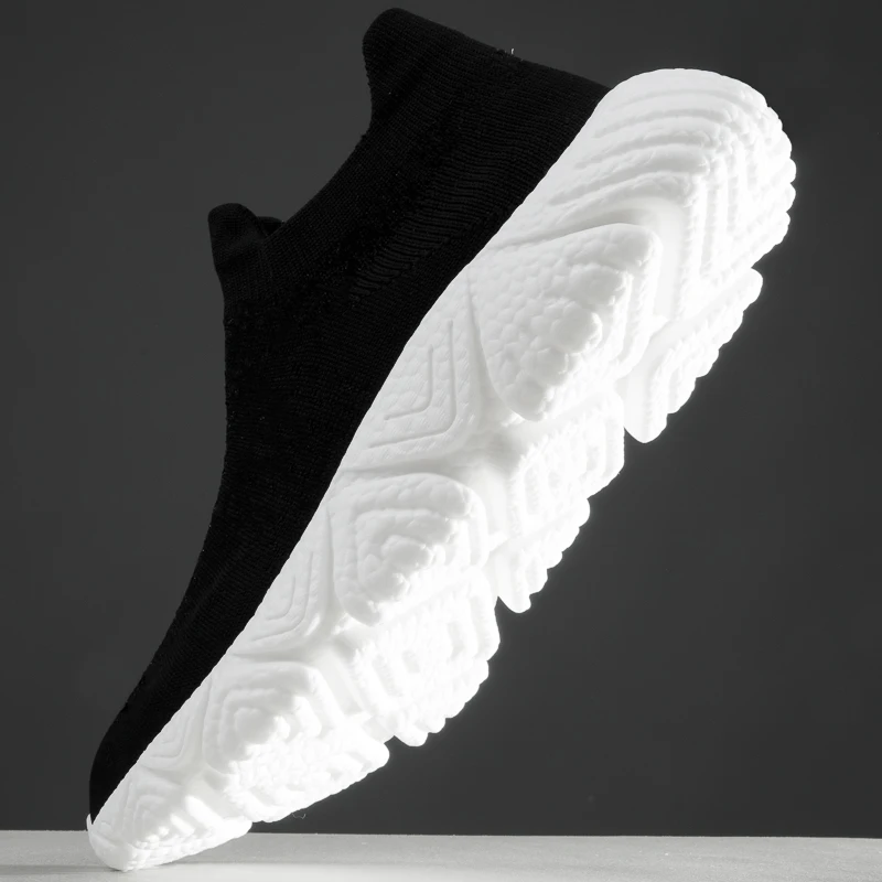 

Летняя обувь с ультралегкой подошвой летающие вязаные носки мужская повседневная спортивная обувь сетчатая обувь износостойкая Мужская п...