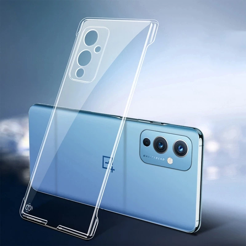 

Hard PC Protective Cover For One Plus 9 8 7 7T Pro 8T 7T 9R T Transparent Frameless Phone Case