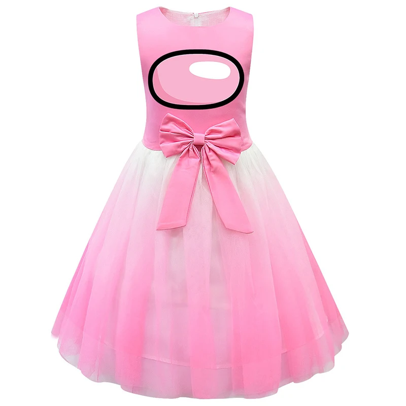 

New Flower Girls Dresses for Kids Hot Game Among us Girls Clothing Toddler Girl Clothes for Summer Outfits Girls Kids Clothes