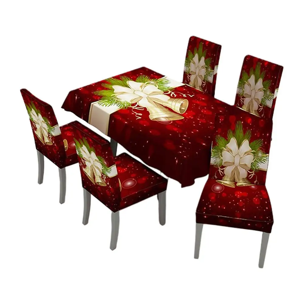 Рождественская 3D скатерть с принтом прямоугольная Пылезащитная Крышка для