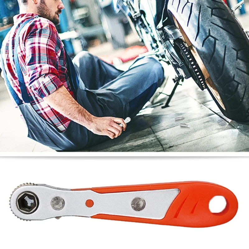 

Mini Magnetic Ratchet Wrench 1/4"(6.35mm) Hexagon Torx Bidirectional Control for Single/Double Head Screwdriver Tool