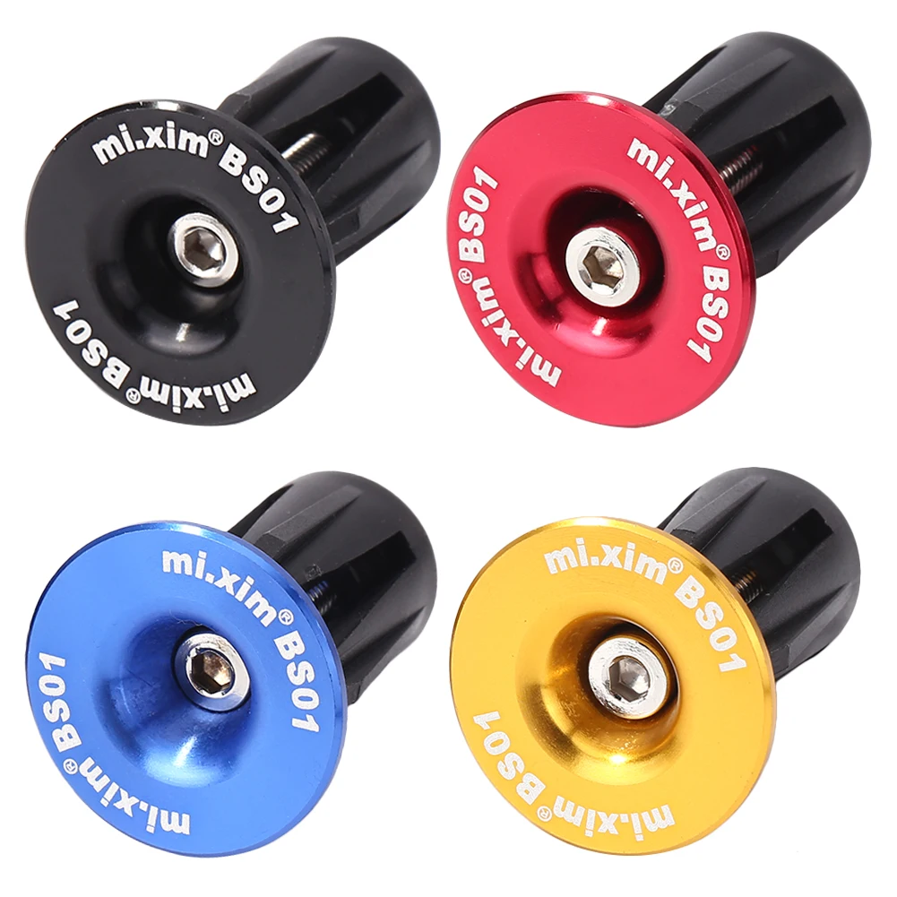 

2pcs Mountain Bike Bar End Plugs Aluminum Alloy Bicycle Handlebar End Cap