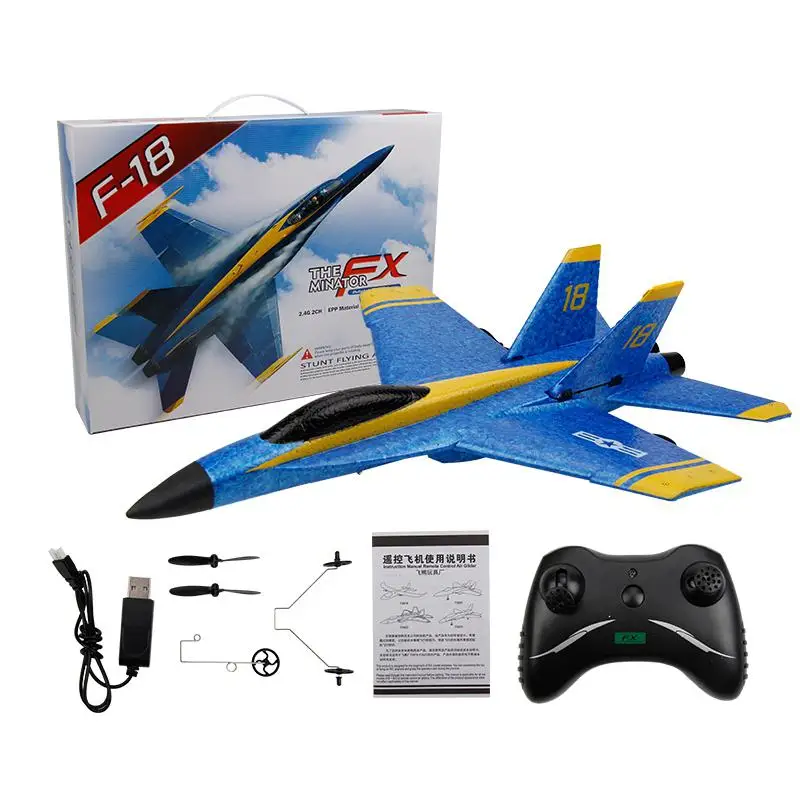 RCtown Fly Bear FX 828 2 4G 2CH F/A 18 Strike Fighter Hornet RC Glider Airplane RTF для мальчиков|Радиоуправляемые