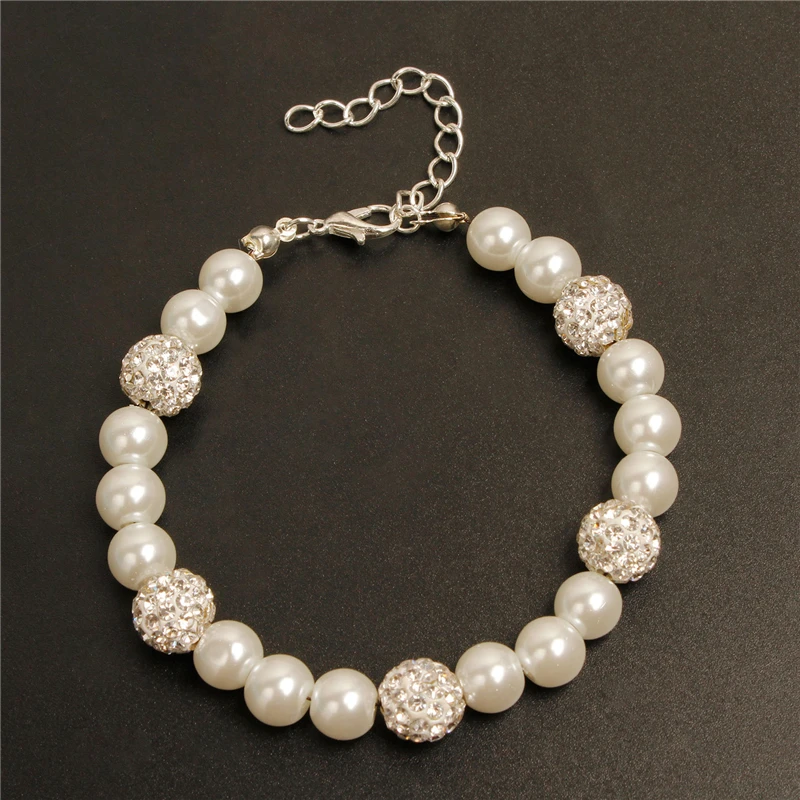 

2021 Vintage Pearl Bracelet for Women Free Shipping Fashion Jewelry 2 Colors Glass Bead Bracelets Metal Hand Chain Couple Gift