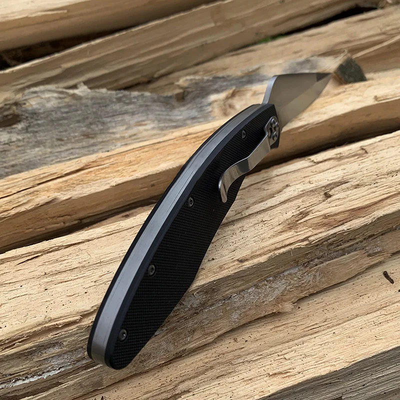 

C07 folding knife blade 8cr13ov all-steel handle outdoor hunting quick-opening self-defense survival tactical knife
