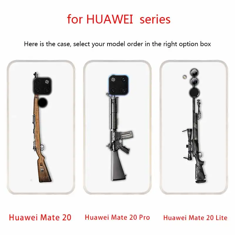 Мягкий силиконовый чехол pubg gun Для Huawei Mate 30 20 10 Lite pro 20X 30lite Cover nova 5i 5z 4 3 3i Fashion Cases |