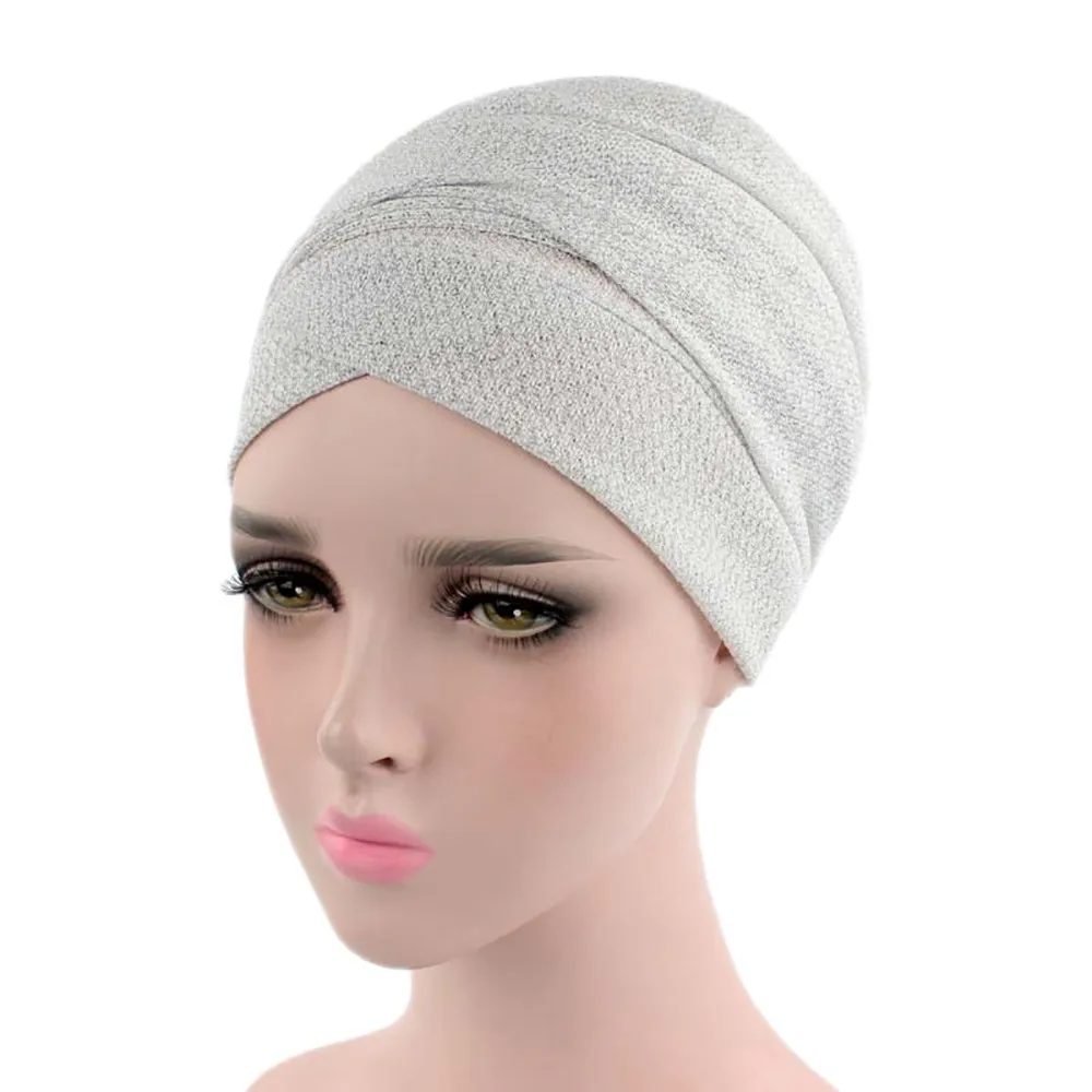 

Women India Hat Muslim Ruffle Cancer Chemo Hat Beanie Scarf Turban Head Wrap Cap Casual Cotton Blend comfortable Soft material