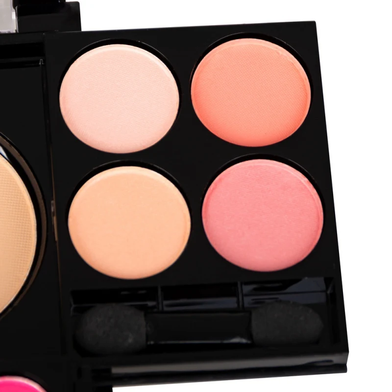 Палитра для макияжа палитра теней век пудра румяна бровей помада компактный