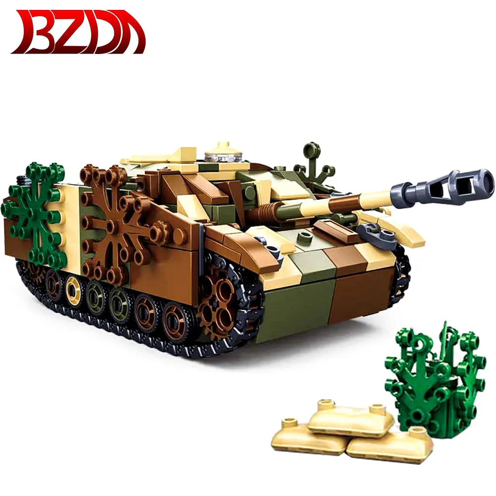 BZDA WW2 модель военного танка конструкторных блоков Детские кубики Германия