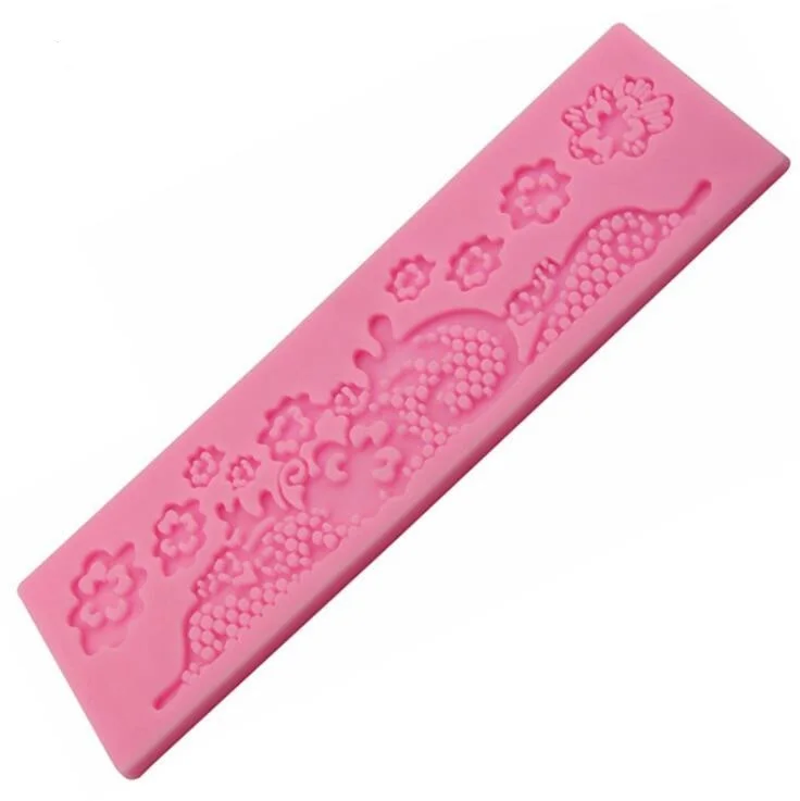 Силиконовая кружевная форма в форме цветка для торта инструменты украшения