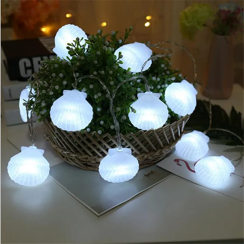 DIY LED String Shell наружная Водонепроницаемая Ремесленная Лампа для рождественской