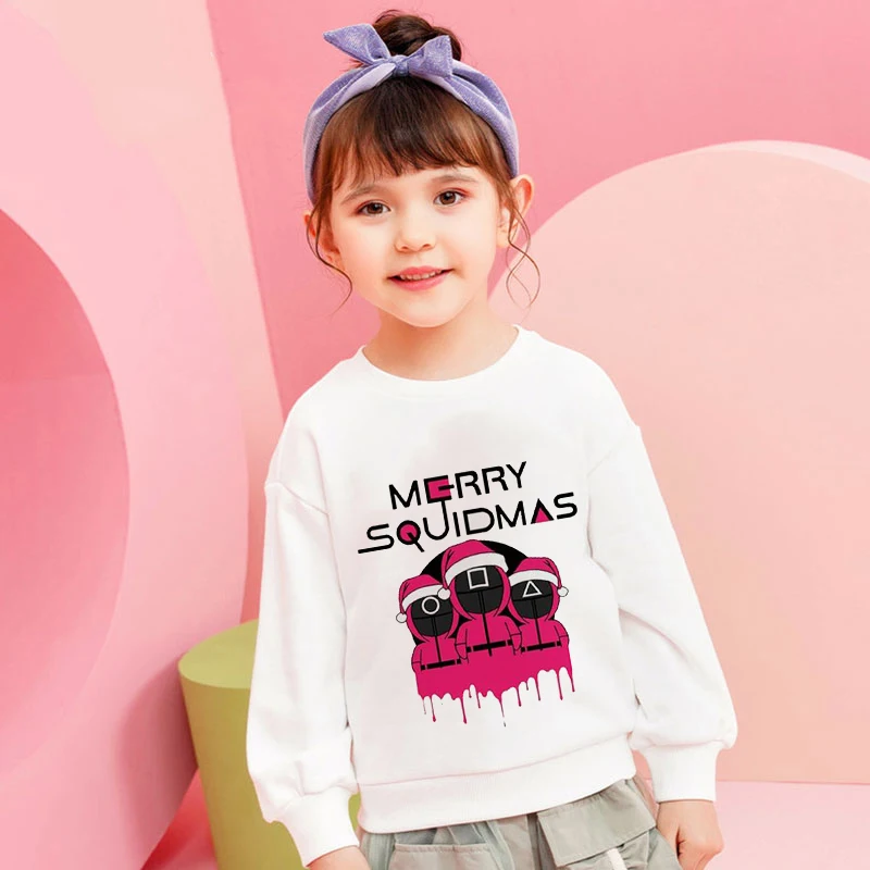 

Cute Anime Toddler Sweatshirt Cartoon Anime Print Pattern Boys And Girls Clothes Casual Funny Long Sleeve Clothing Christmas