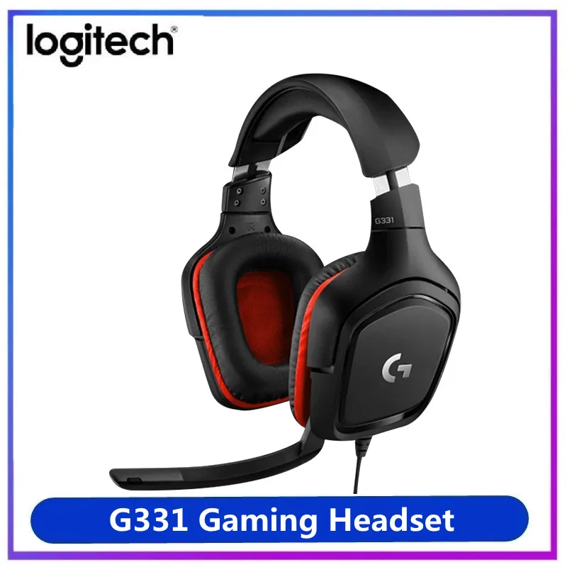 

Logitech G331 Gaming Headset with microphone Stereo Headphones PC Multi-Plaform Gamer Wired Earphone For Windows Mac OS Original