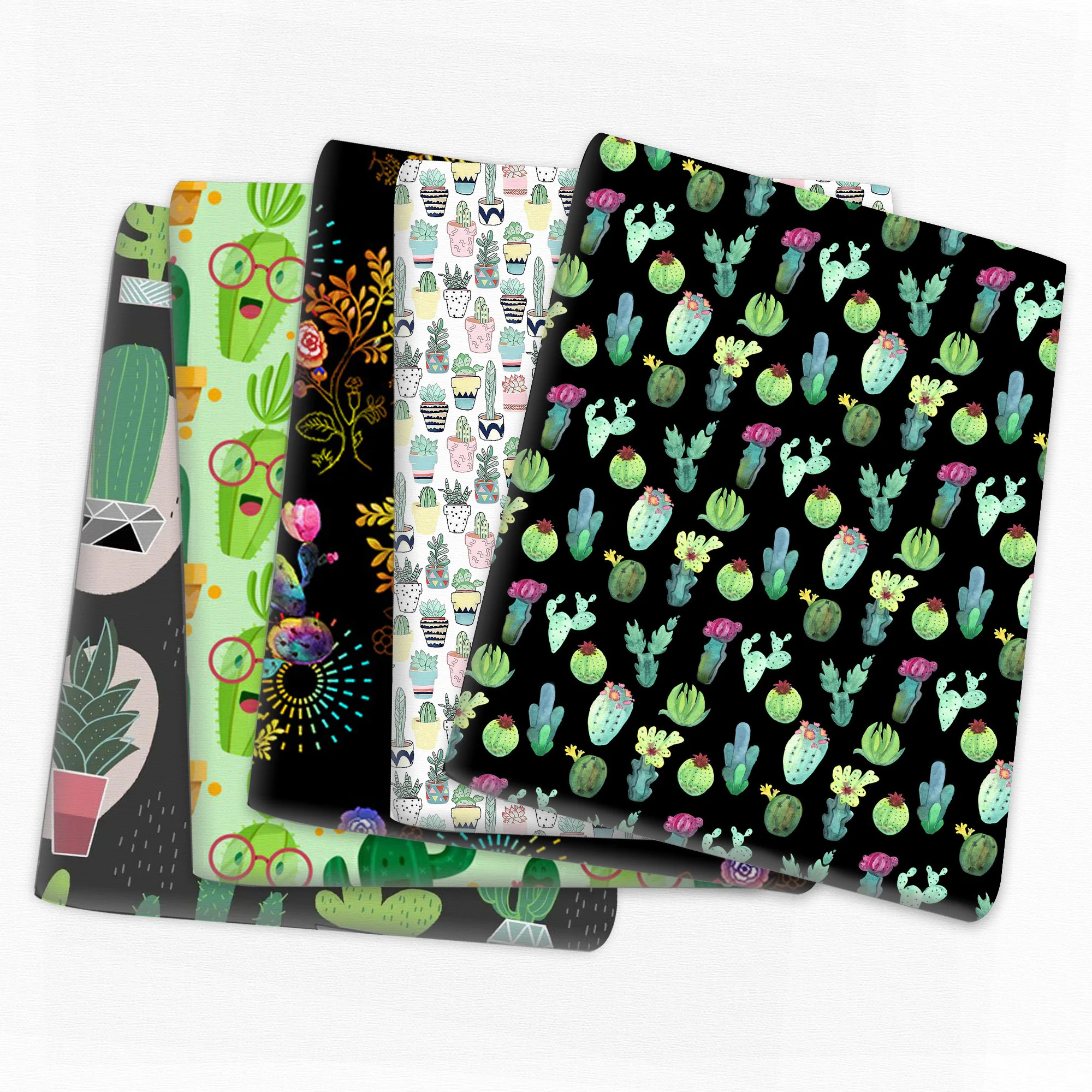 Лоскутное кактус из хлопка и полиэстера ткань для шитья стеганые ткани рукоделие