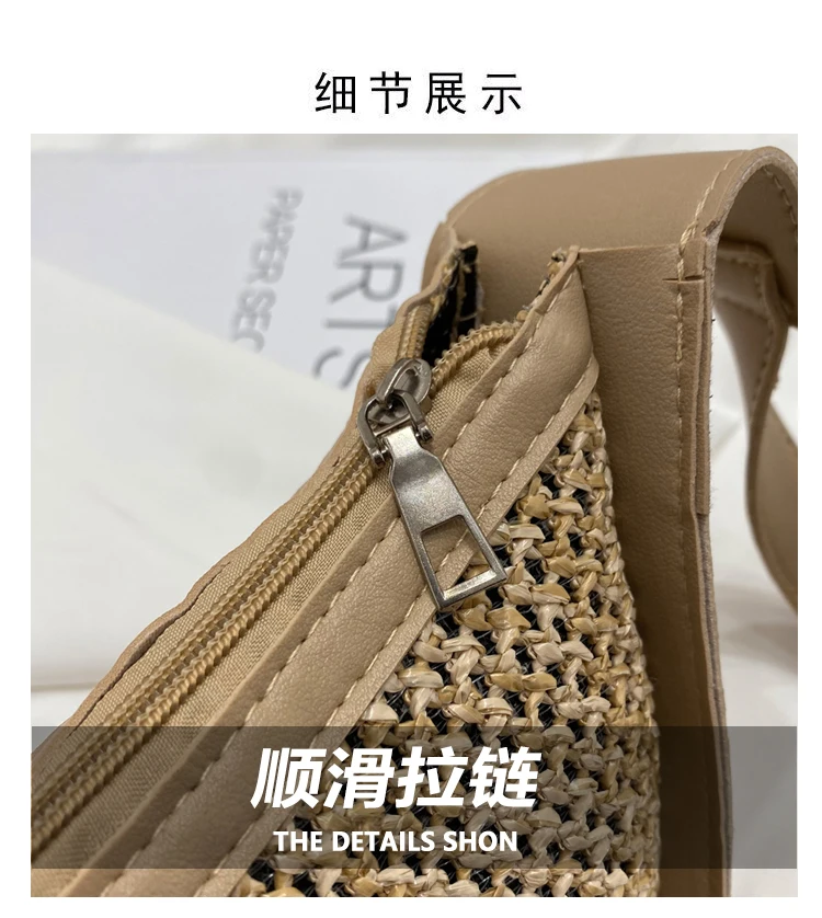 

Summer Fashion Women Beach Messenger Bag Retro Ladies Small Shoulder Crossbody Bags Elegant Design Female Beach Handbags Purses