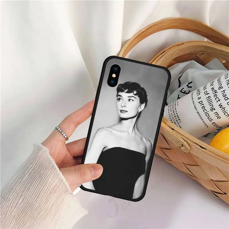 

Famous actors audrey hepburn Phone Case for iPhone 11 12 mini pro XS MAX 8 7 6 6S Plus X 5S SE 2020 XR