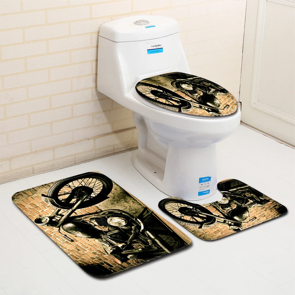 3 шт./компл. Набор ковриков для ванной комнаты индивидуальные Нескользящие