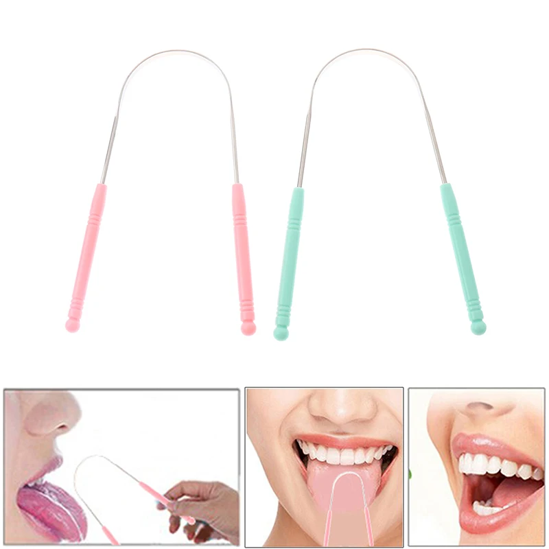 

1 шт. Нержавеющая сталь язык Зубная щётка гигиена полости рта высокое качество металлический скребок для языка Прямая поставка скребок для ...