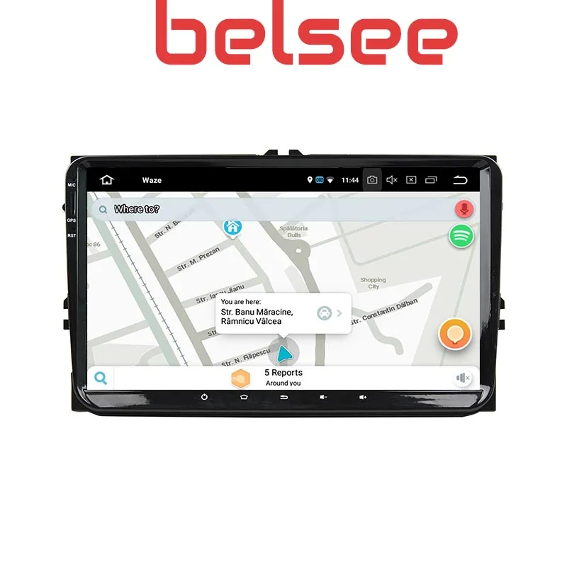 Автомагнитола Belsee 2 Din Android 9 0 мультимедийный плеер Navi для Volkswagen Golf Passat Tiguan Amarok CC