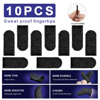 5 pairs mobile phone touch screen game finger sleeves sweatproof gloves games controller sensitive tablet finger cover