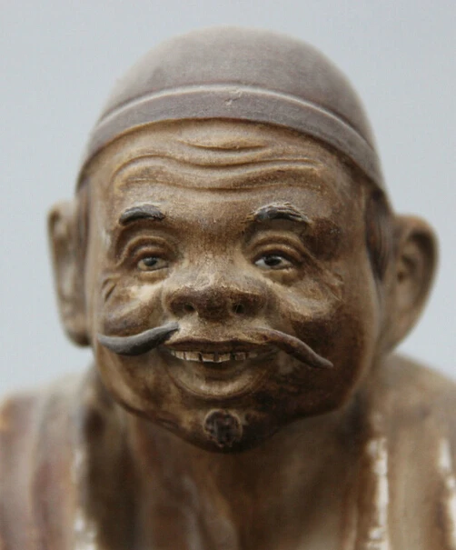 JP S0524 14 &quotКитайская керамика Wu Cai фарфор geezer старый человек пивоварня вина crock