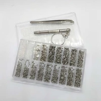 1000pcs stainless steel screw sunglass watch spectacles phone glasses screws nuts screwdriver repair tool set kits