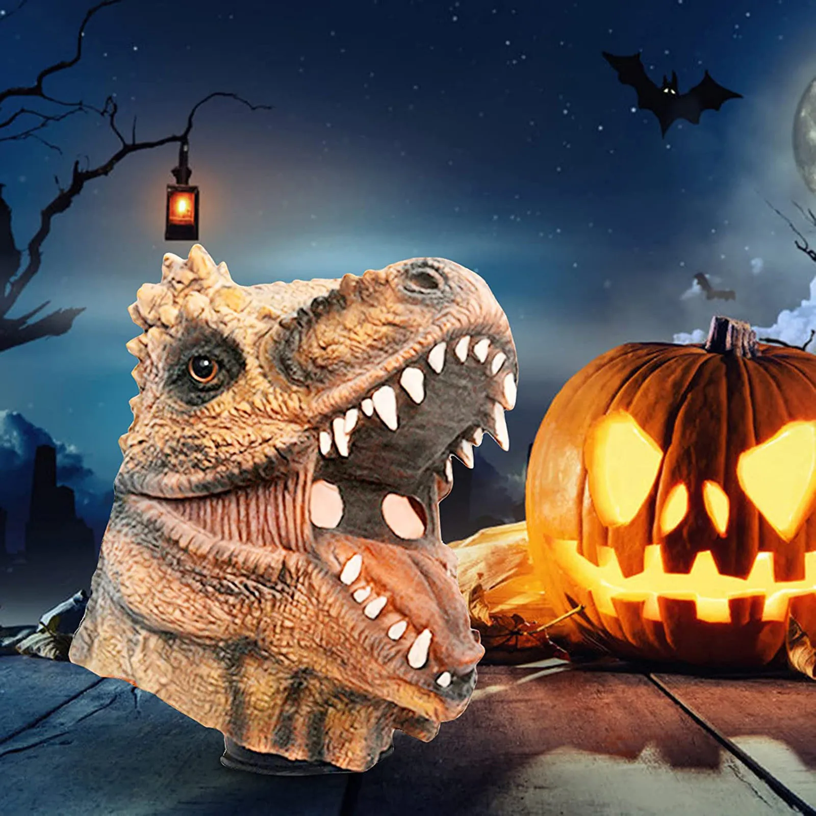 

Имитация маски динозавра Косплей игрушка Хэллоуин украшение маскарадный фестиваль эмульсия реалистичный костюм игрушка Хэллоуин сувенир...