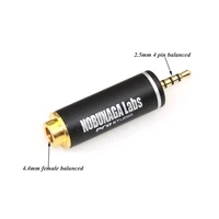 hi end 2 5mm trrs balanced male to 4 4mm balanced female gold plated audio connector adapter