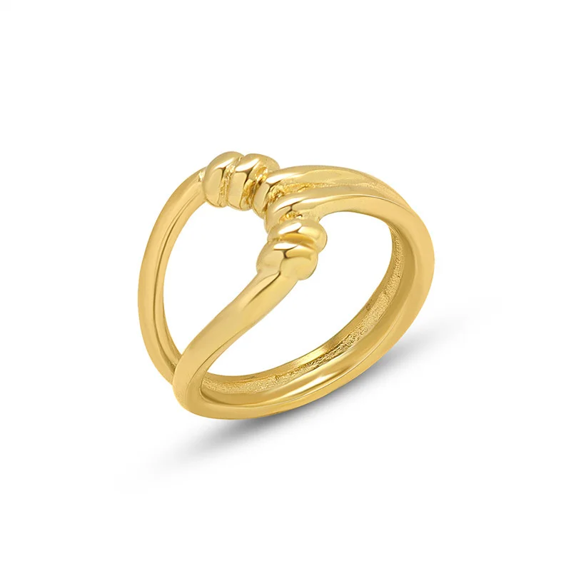 

Stainless Steel Korean Style Hot Selling Geometric Special-shaped Irregular Female Ring For Women 2021 Trends Wedding Jewellery