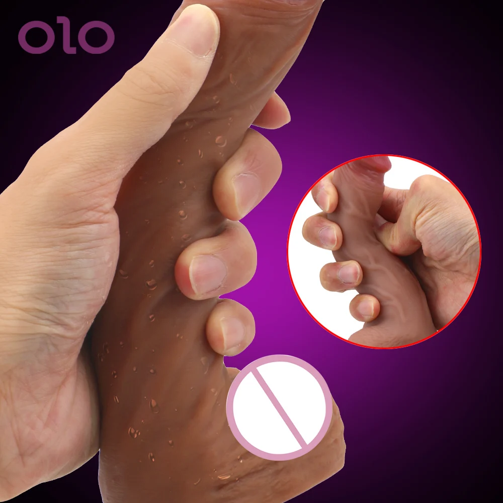OLO Супер огромный большой пенис с присоской женская мастурбация ощущение кожи