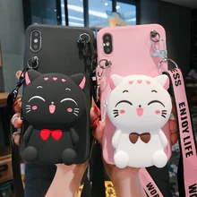Симпатичный 3D мультфильм кролик кот молния кошелек Мягкий