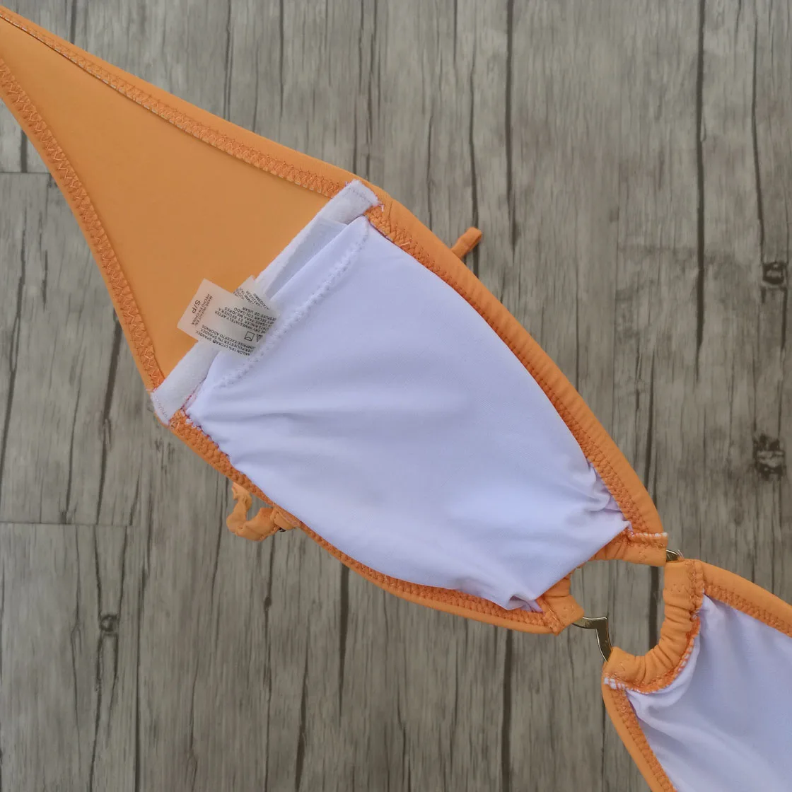 Женский оранжевый комплект бикини в форме сердца купальник купальный костюм для