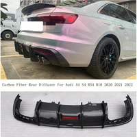 for audi a4 s line s4 b10 2020 2021 2022 real carbon fiber rear diffuser lip spoiler high quality auto bumper accessories