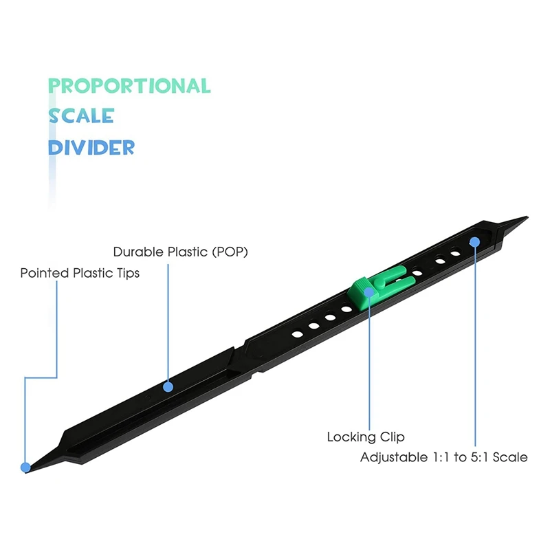 Proportional Divider Drawing Tool for Artists Adjustable Caliper and Subject Scale Alternative Art Projector |