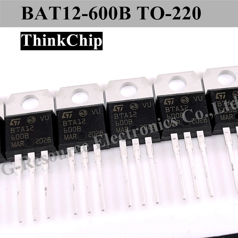 

(10pcs) BTA12-600B TO-220 Bidirectional thyristor triode BTA12 TO220