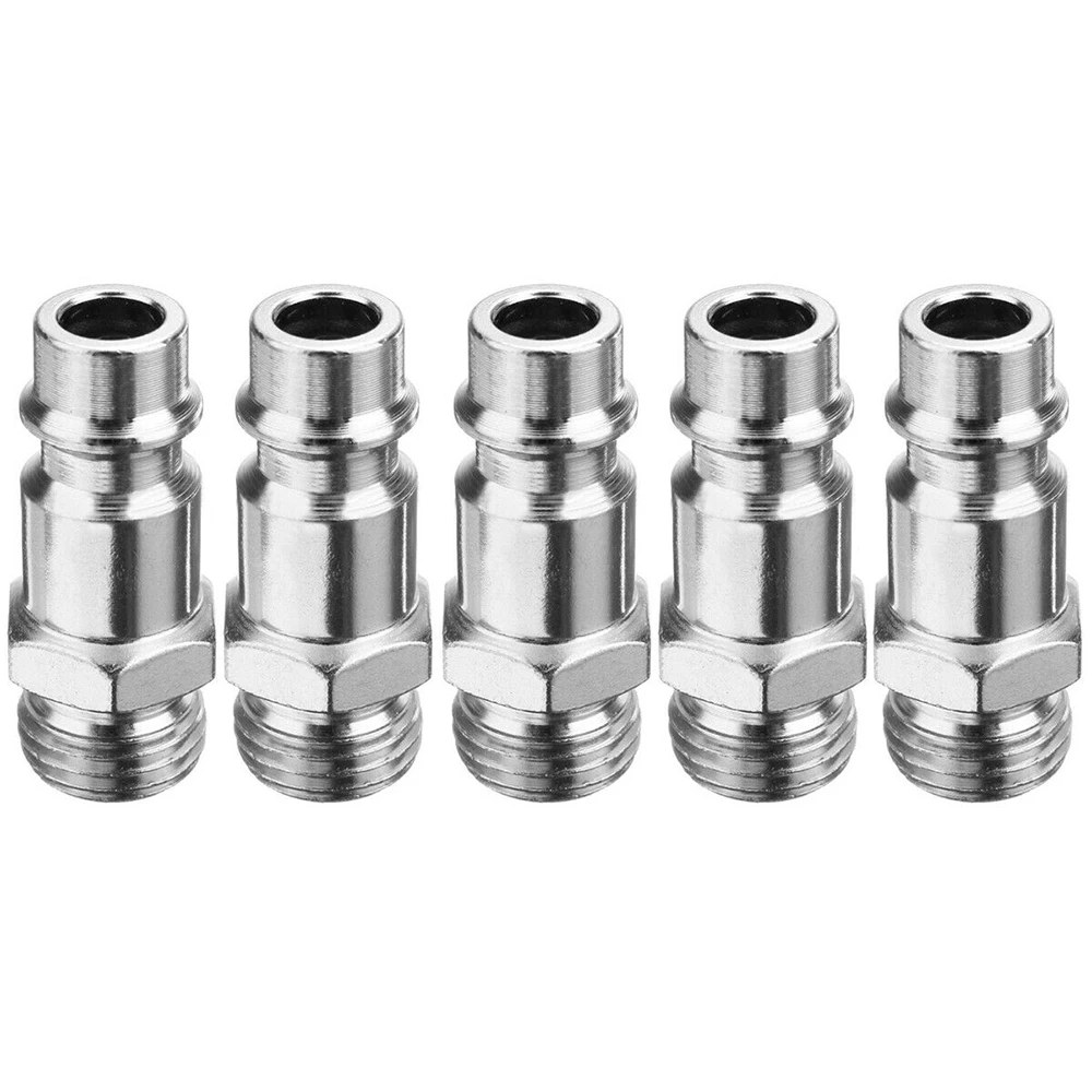 

5pcs High Strength EURO Air Line Hose Connector Head Thread Male 1/4 BSP Fitting